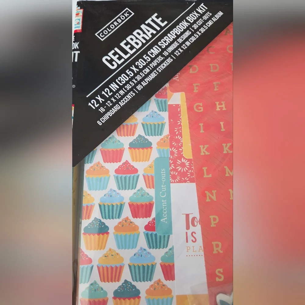 American Crafts Scrapbook Box Birthday Kit NIB